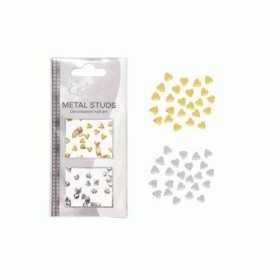 2 - ESTROSA BORCHIE METAL STUDS HEART 4 MM