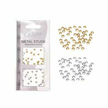 2 - ESTROSA BORCHIE METAL STUDS CIRCLE