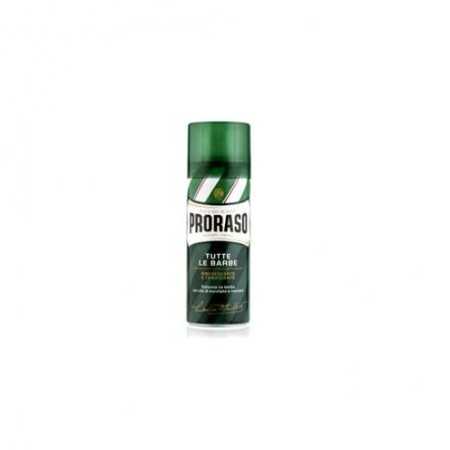 2 - PRORASO SCHIUMA DA BARBA DA VIAGGIO CON OLIO DI EUCALIPTO E MENTOLO 50ML