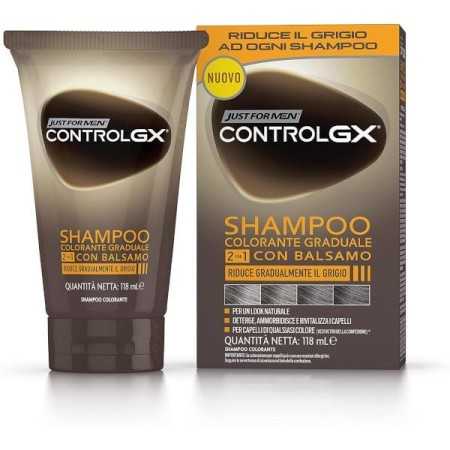 2 - PRORASO JFM CONTROL GX STD SHAMPOO COLORANTE GRADUALE 2IN1 CON BALSAMO RIDUCE IL GRIGIO 118ML