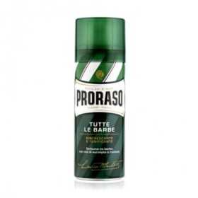 2 - PRORASO SCHIUMA DA BARBA CON OLIO DI EUCALIPTO E MENTOLO 400ML