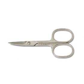 2 - WAL FORBICE NICKEL SATINATO A LAMA CURVA PUNTA LARGA 7610