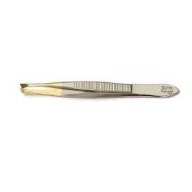 2 - WAL PINZETTA NICHEL/ORO OBBLIQUA STRETTA 7321/OS