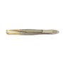2 - WAL PINZETTA NICHEL/ORO SATINATO RETTA STRETTA 7333/S