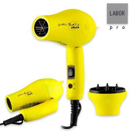 1 - LABOR MINI ASCIUGACAPELLI DA VIAGGIO GETTIN FLUO FRUITS LEMON 1000W