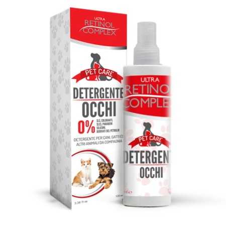 1 - RETINOL COMPLEX PET CARE DETERGENTE OCCHI PER CANI, GATTI ED ALTRI ANIMALI DA COMPAGNIA 100ML