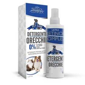 1 - RETINOL COMPLEX PET CARE DETERGENTE ORECCHIE PER CANI, GATTI ED ALTRI ANIMALI DA COMPAGNIA 100ML