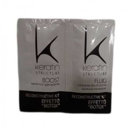 BUSTINE KERATIN STRUCTURE BOOST E FLUID 12 ML + 12 ML EFFETTO 1111111111111Edelstein