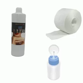 KIT NAIL DISPENSER + CLEANER 1000 ML + ROTOLO 500 PAD CELLULOSA 000000000Teriam