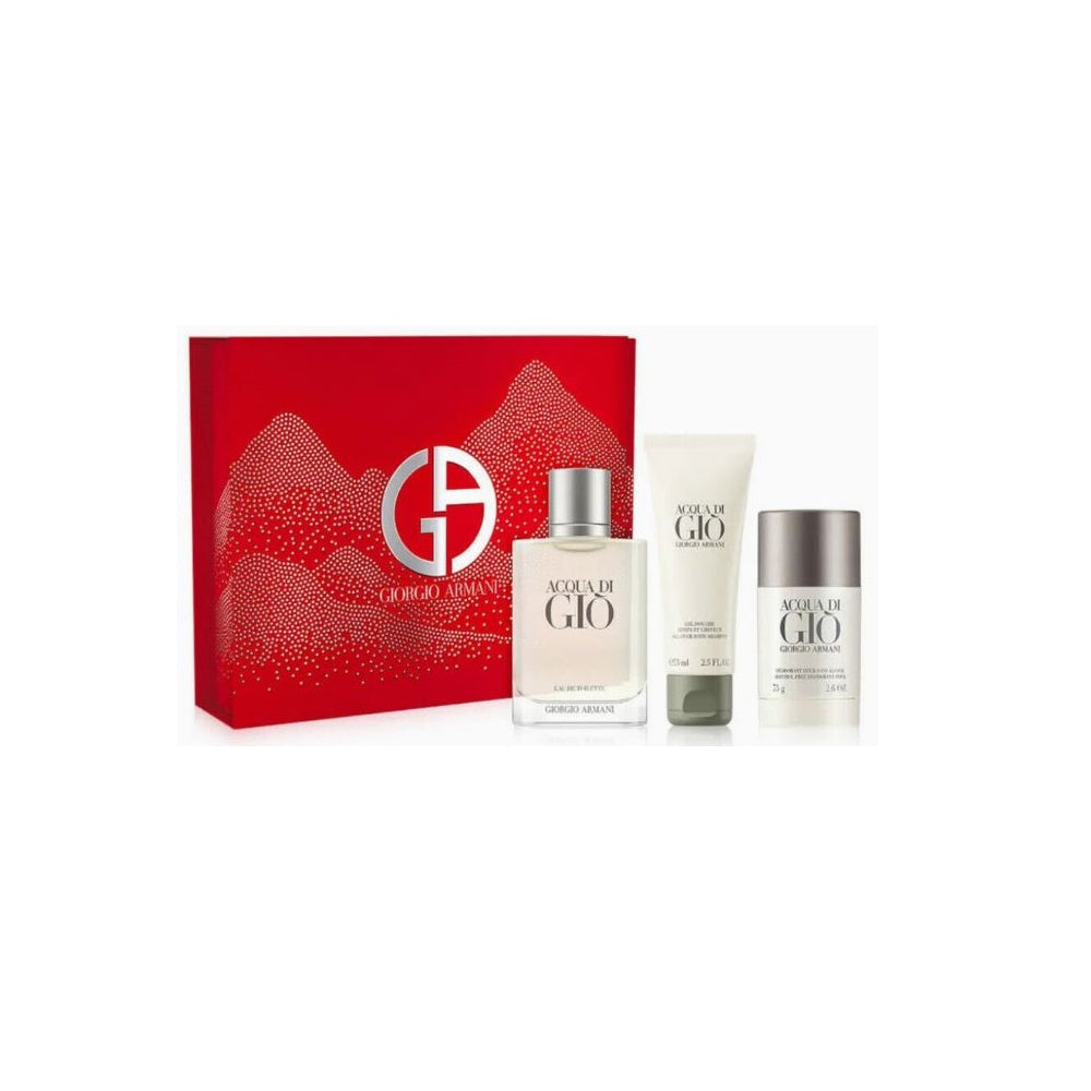 GIORGIO ARMANI ACQUA DI GIO' CONF. EDT 100ML + GEL DOCCIA 75ML + DEO STICK 75G