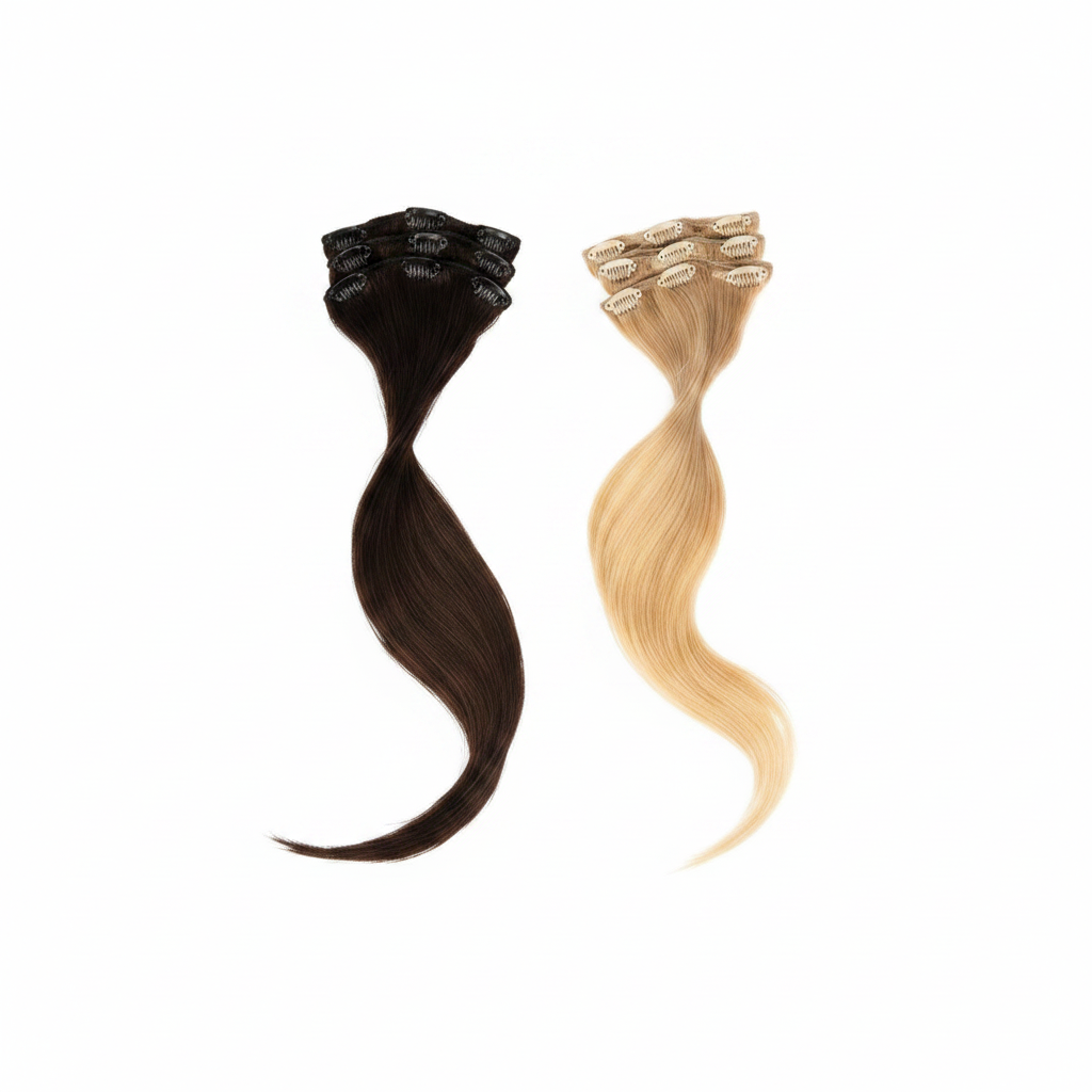 DI BIASE CLIP EXTENSION 3 FASCE 60/66 GRAMMI SET 3 PZ CAPELLI LISCI TESSUTI ART. EASY THREE SET