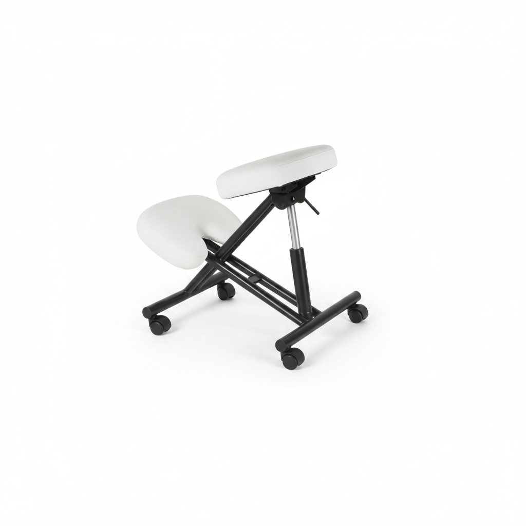 SGABELLO MASTER INOX ERGONOMICO BIANCO ART.350.318