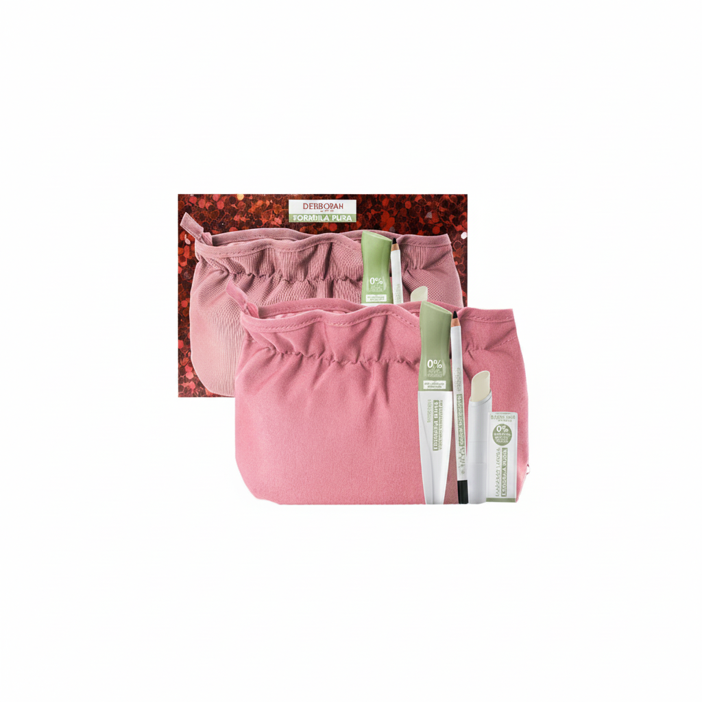 DEBORAH GIFT SET FORMULA PURA MASCARA + MATITA KAJAL + BALSAMO LABBRA + POCHETTE