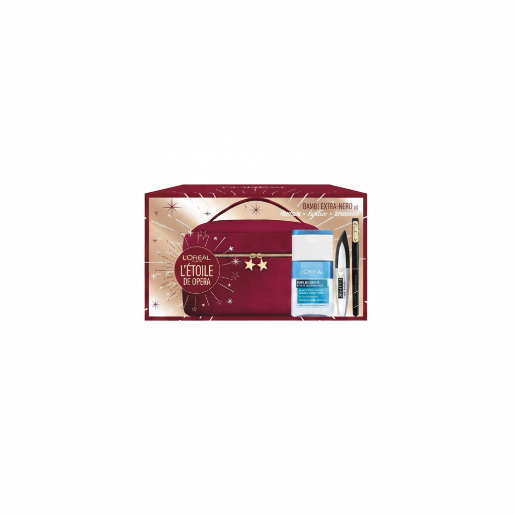 L'OREAL KIT BAMBI MASCARA + EYELINER+ STRUCCANTE 125ML + BEAUTY