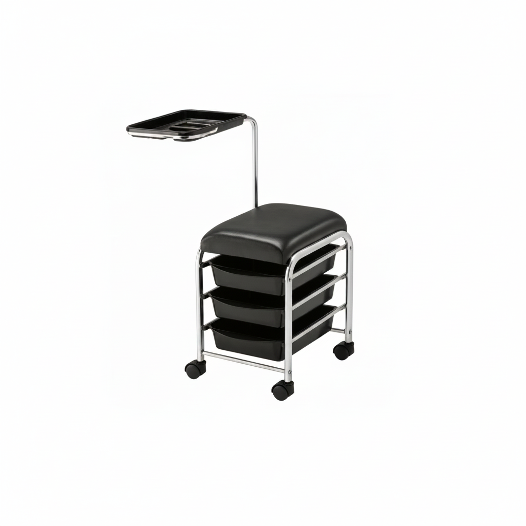 CARRELLO PORTA ATTREZZI MANICURE SERVICE NERO ART. 370.520