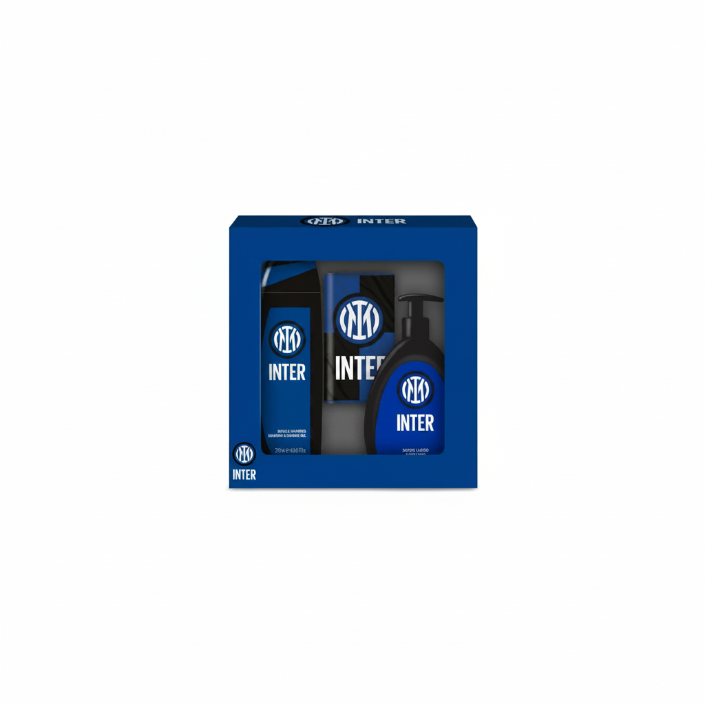 INTER GIFT SET SAPONE+ DOCCIA SHAMPOO+ BANDIERA