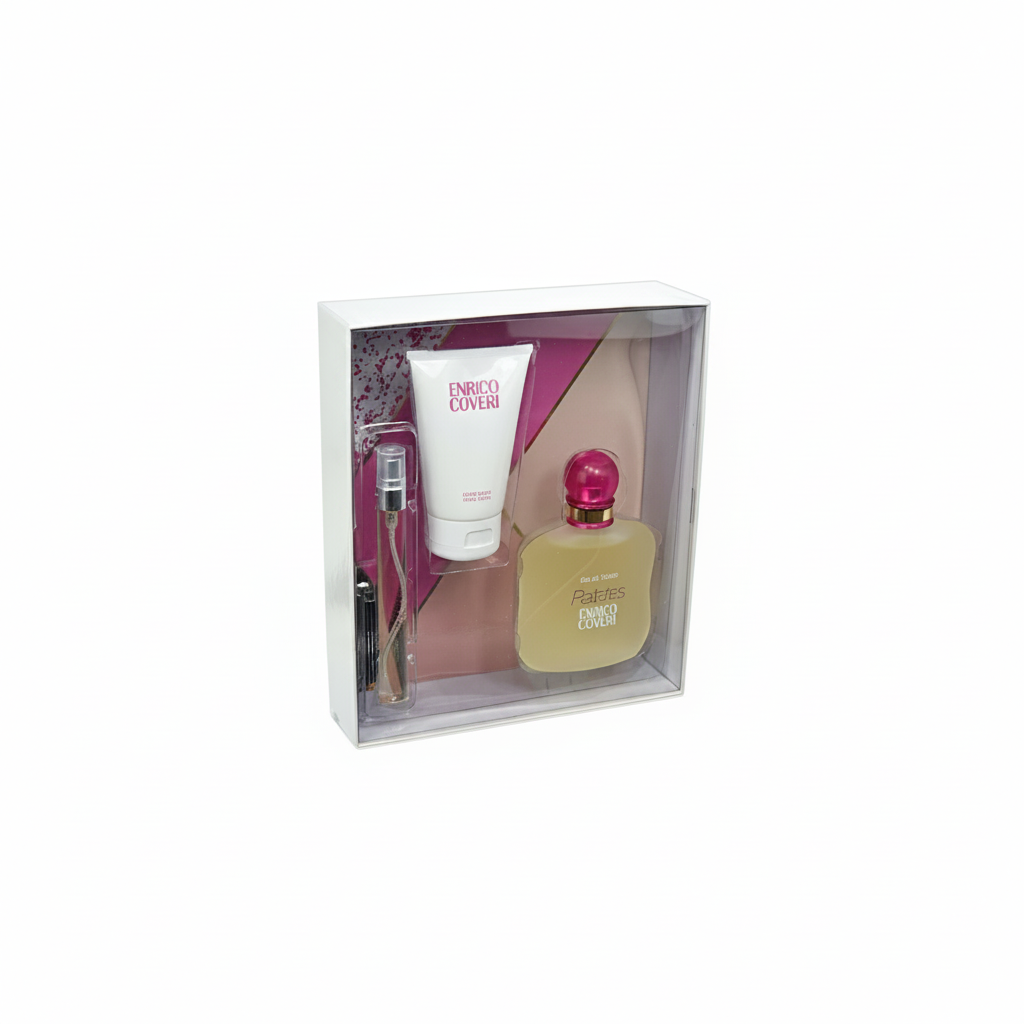 CONF. ENRICO COVERI PAILLETES EDT 50ML+CREMA MANI+EDT 12ML