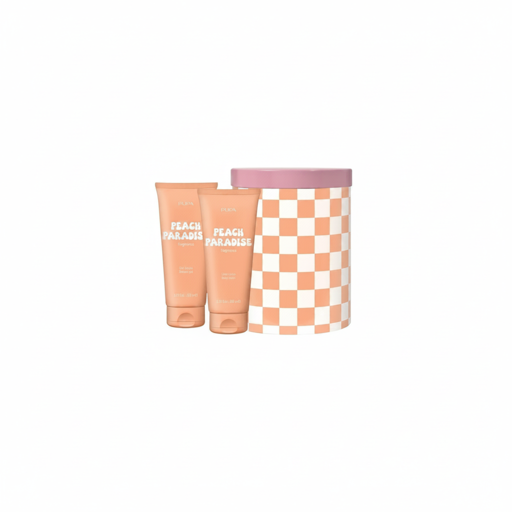 PUPA HAPPY BOX - LATTE CORPO PEACH PARADISE 200ML