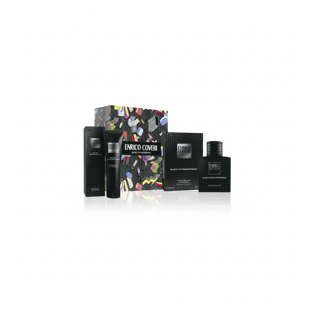 ENRICO COVERI BLACK CONTEMPORARY CONF. SHOWER GEL 300ML + DEO SPRAY 150ML