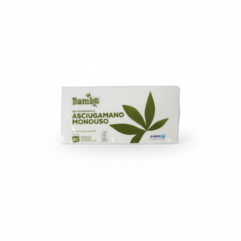 BAMBU' ASCIUGAMANO MONOUSO  PROFESSIONALE 50PZ
