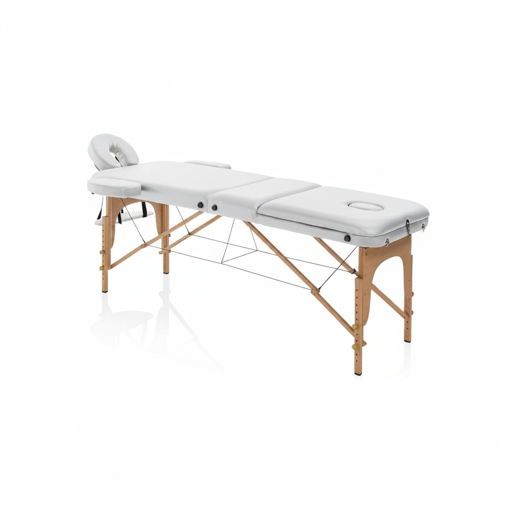 LETTINO PIEGHEVOLE MASTER CONFORT WOOD BIANCO ART. 350.307