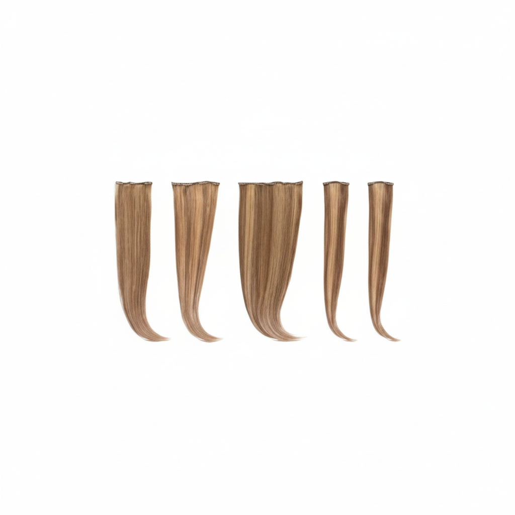 DI BIASE CLIP EXTENSION 5 FASCE 100 GRAMMI KIT 5 PZ CAPELLI LISCI TESSUTI CON CLIP 100GR 50-55CM ART. KIT FIVE