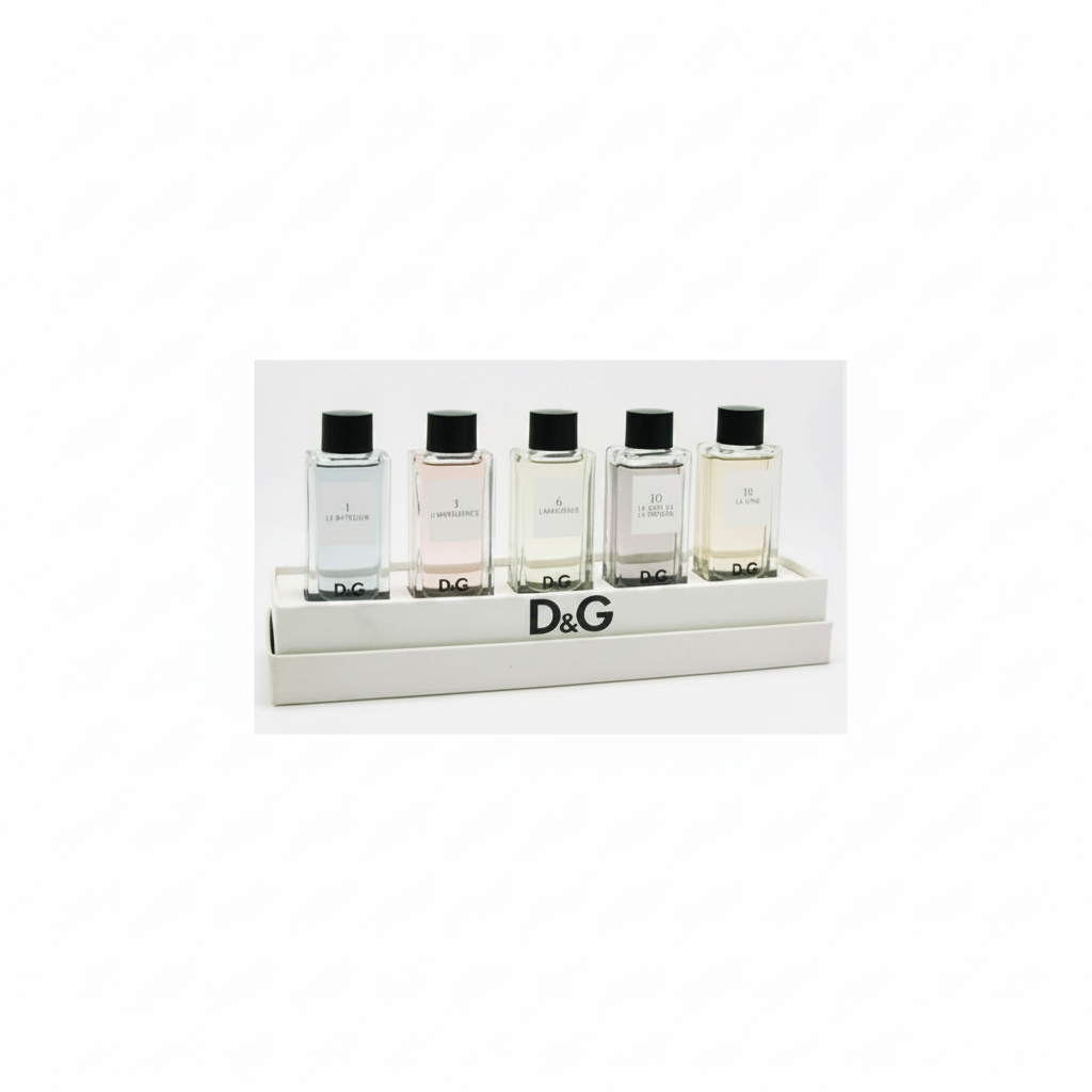 CONF. D&G COLLECTION 5 X 20 ML EDT SPLASH BOTTLE