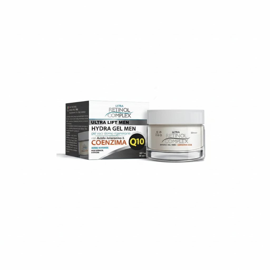 RETINOL COMPLEX GEL VISO UOMO IDRATANTE RIGENERANTE CON ACIDO IALURONICO 50ML